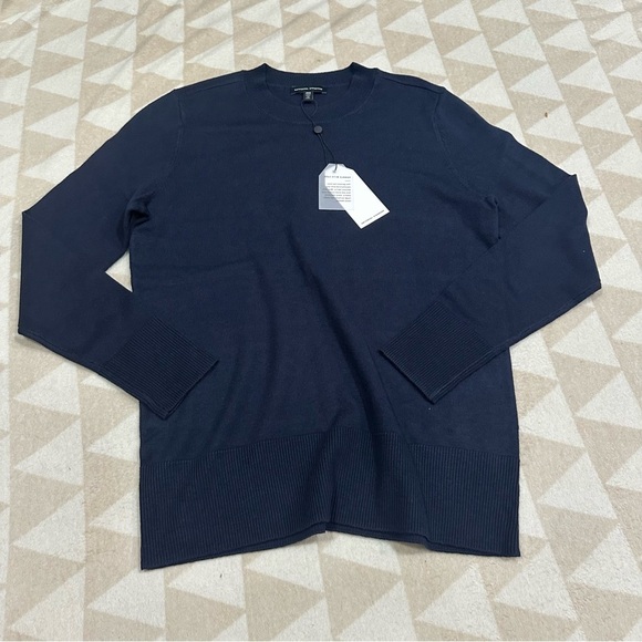 Universal standard navy blue crewneck sweater - Picture 1 of 2